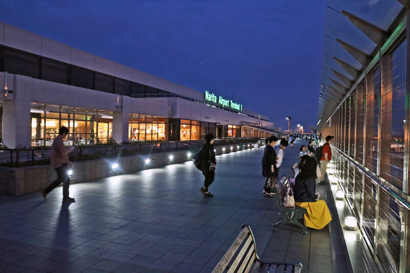成田空港第１ターミナル５階の展望台